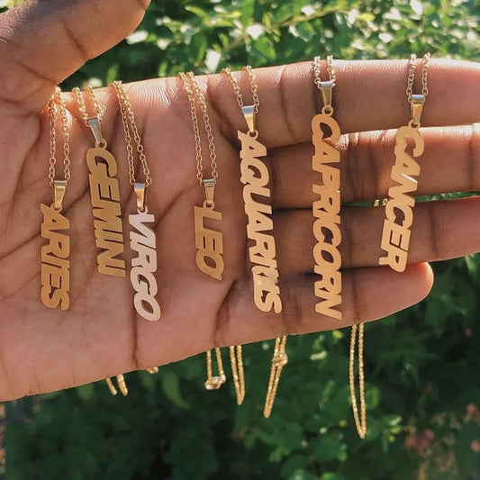 Zodiac Identity Necklace: Your Cosmic Essence in Stunning Detail